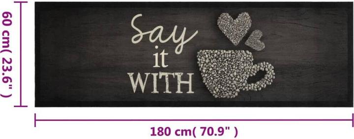 Produktbild vidaXL Küchenteppich (60 x 180 cm)