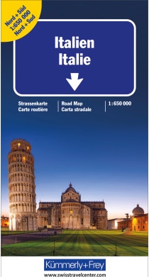 Italy North + South Road Map 650000
