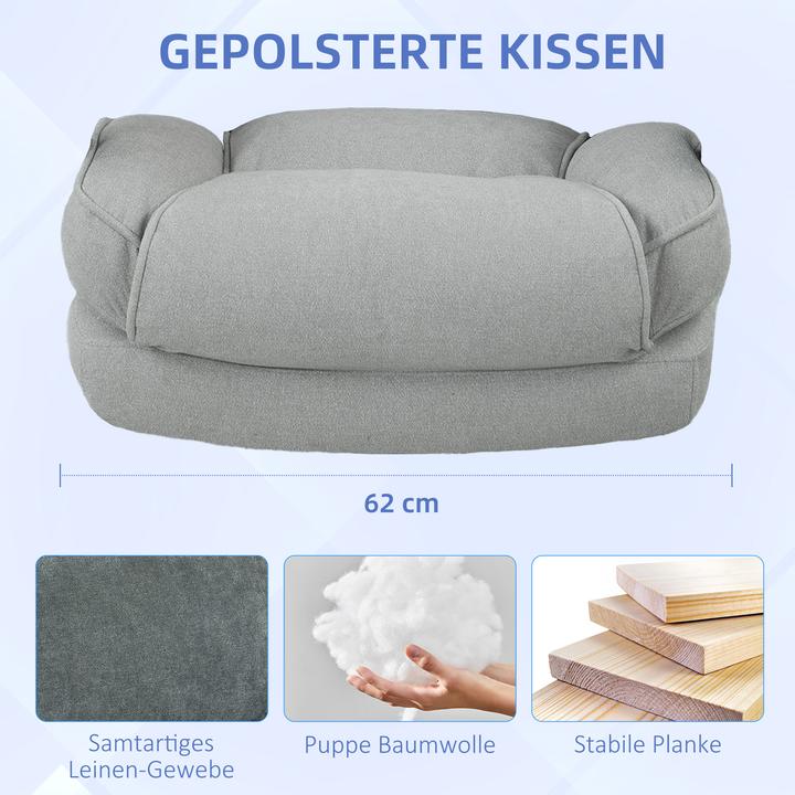 Produktbild Homcom Bürostuhl Polyester Hellgrau