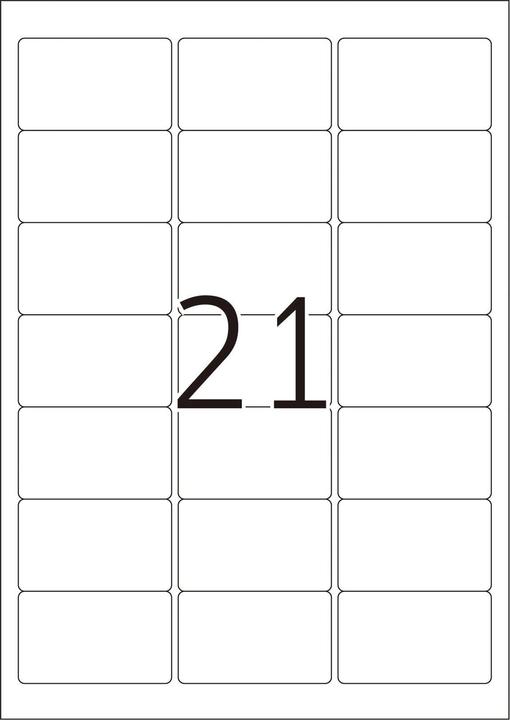 Produktbild HERMA Transparente Adressetiketten A4