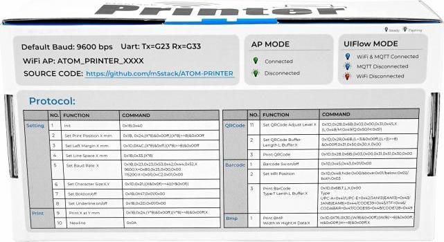 Actual product image M5Stack Thermal transfer printer kit M5 ATOM