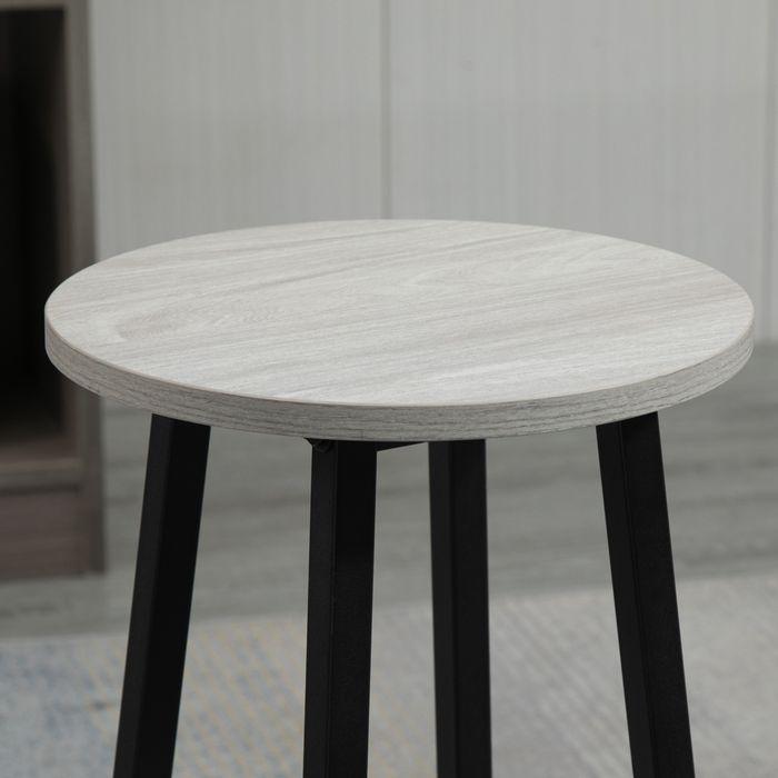 Produktbild Swisshandel24 Bartisch-Set, 6-teilig, Industrial Design, Spanholz Stahl Grau+Schwarz