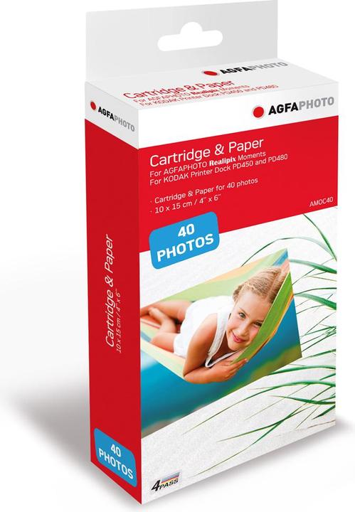 Produktbild AGFAPHOTO Cartridge AMOC-40, 40 Fotos, Für AMO46, PD450 WiFi und PD480