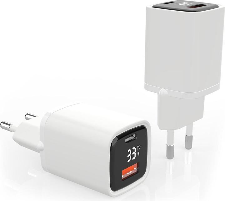 Produktbild Eaxus Dual Port 47801 USB-Ladegerät Steckdose Ausgangsstrom (max.) 3000 mA 2 x U (33 W)