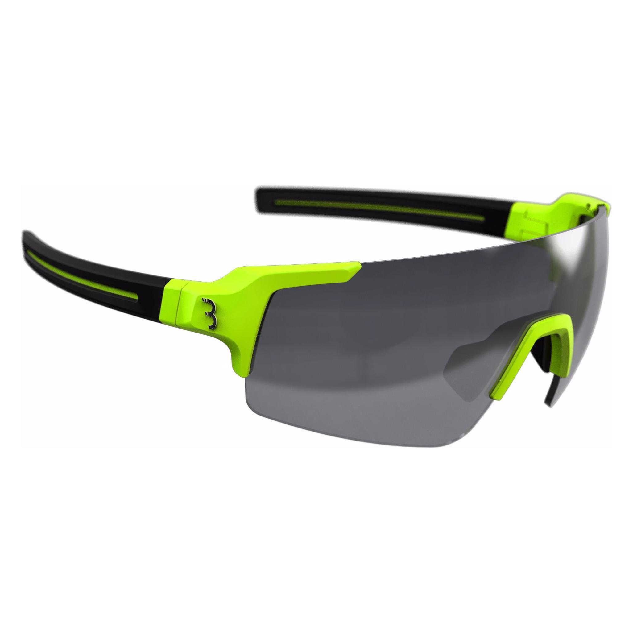 Bbb, Unisex, Sportbrille, Fullview (Neon Yellow, Smoked), Gelb