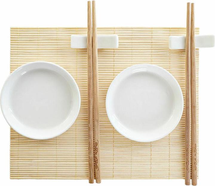 Actual product image DKD Home Decor Sushi-Set gut Orientalisch 28,8 x 19,8 x 3 cm (7 Stücke) (28,8 x 19,8 x 3 c (7 Piece)