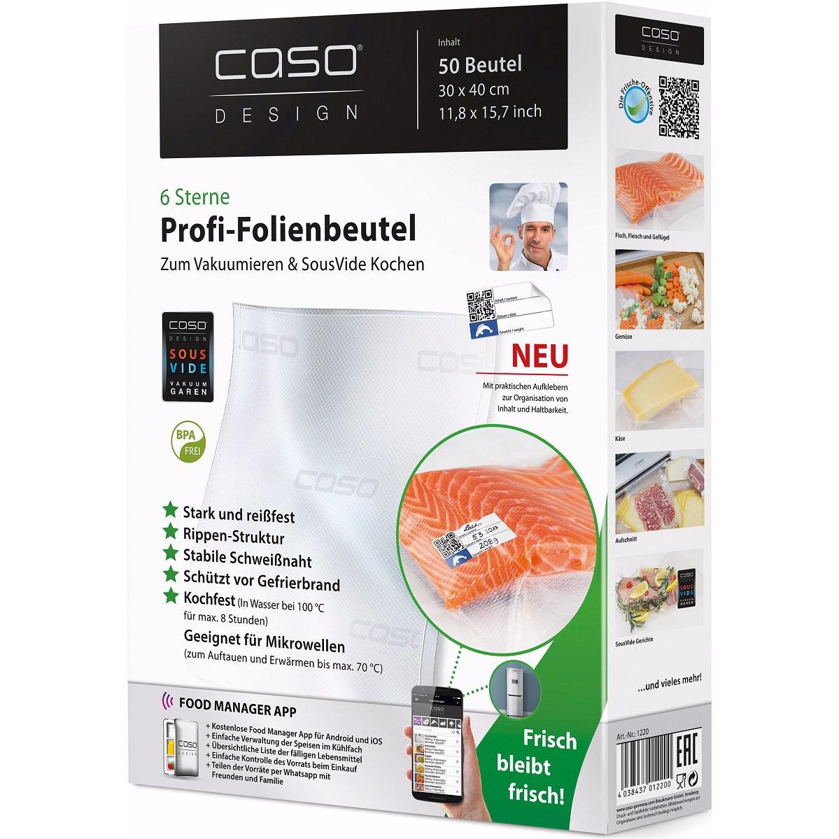 Thumbnail - Caso Folienbeutel, Lebensmittelverpackung, Transparent