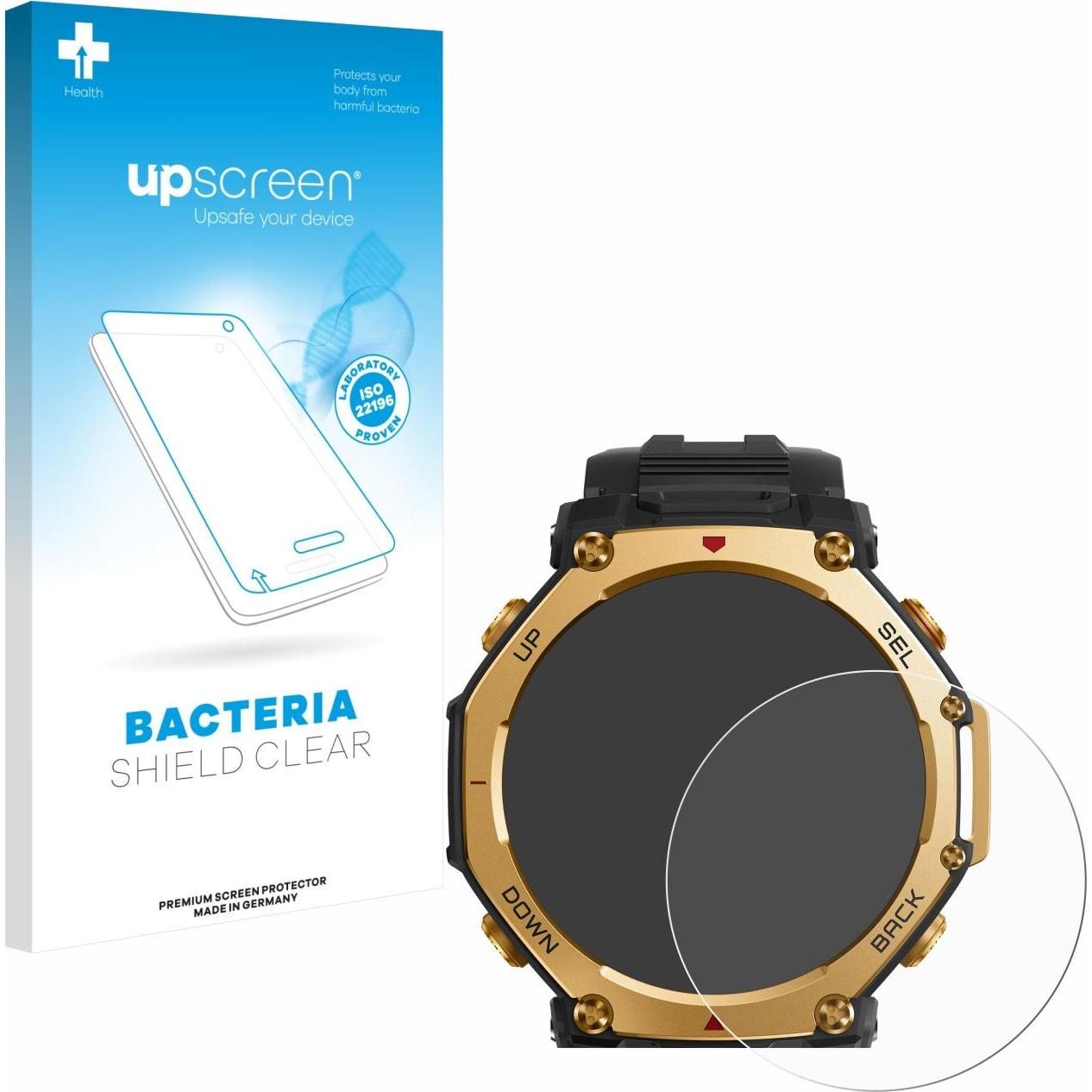upscreen Pellicola Antibatterica, Pellicola protettiva per smartwatch, Trasparente