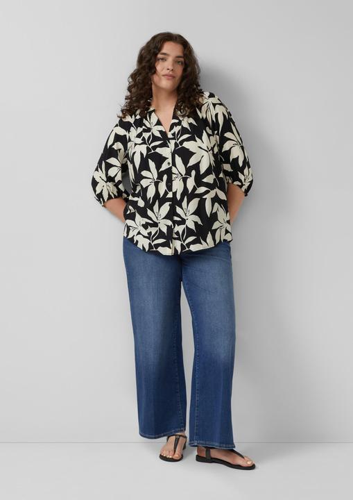 Produktbild s.Oliver Strukturierte Bluse mit weitem Ärmel (48)