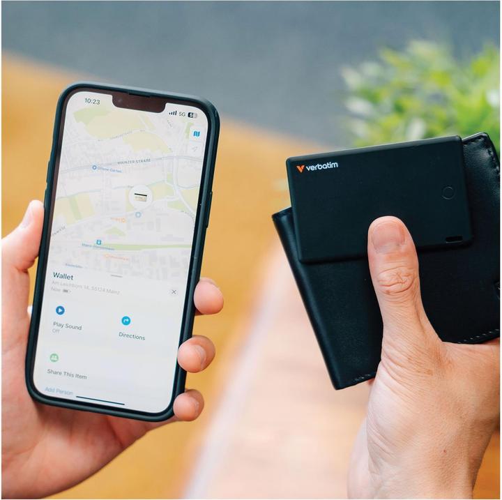 Immagine prodotto Verbatim My Finder Card Bluetooth czarny srebrny/nero argento - urządzenie do śledzenia 2szt MYFCR- (iOS)