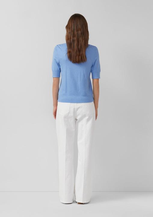 Produktbild s.Oliver Strickpullover Weicher Kurzarm-Strickpullover aus Viskosemix (34)