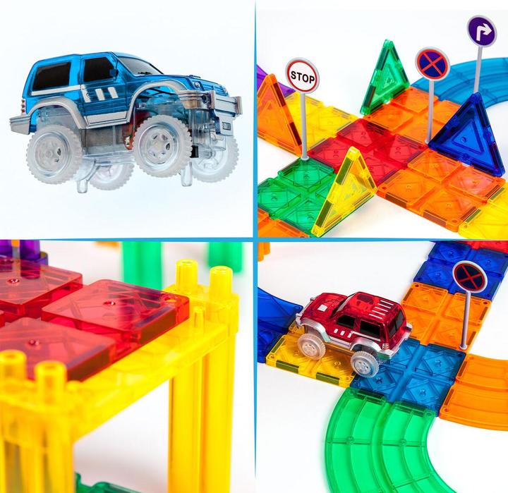 Actual product image PicassoTiles Race Car Track Set