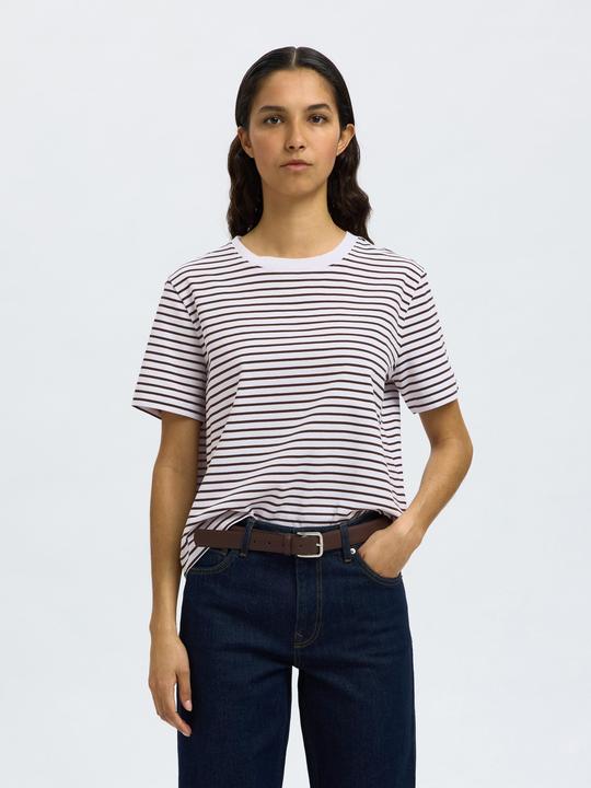 Actual product image Selected Femme Slfessential Ss Striped Boxy Tee Noos (XL)