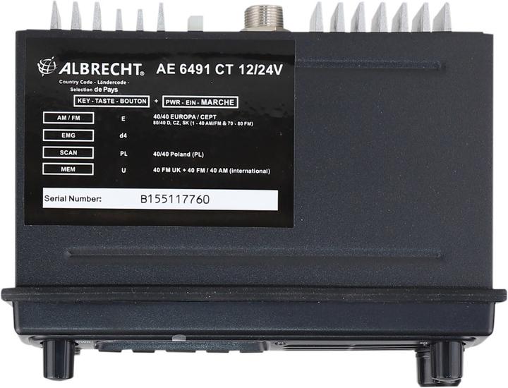 Actual product image Albrecht CB radio AE 6491, 12/24V