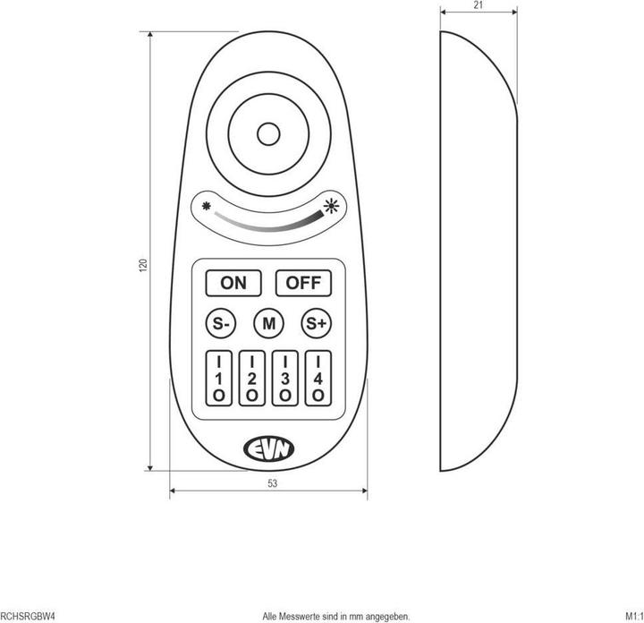 Actual product image EVN-Lichttechnik Radio handheld transmitter