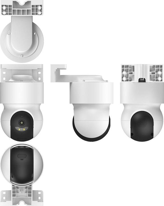 Produktbild 7links 2K-Pan-Tilt-Outdoorkamera, Farb-Nachtsicht, 360°, Sirene, App, IP65 (2304 x 1296 Pixels)
