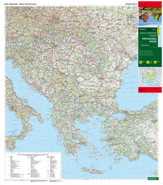 Actual product image Balkans - Southeast Europe, Road Map 1:2,000,000, freytag & berndt
