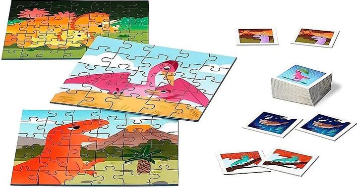 Produktbild Ravensburger 20986 Memory® + 3 Dinosaur Puzzles for 3+ Years (25 Teile)