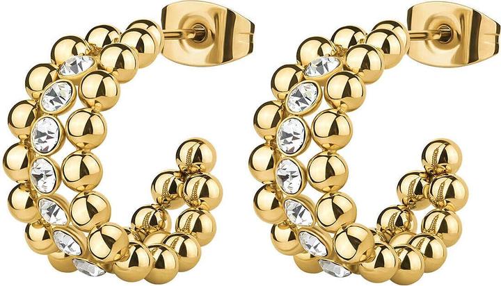 Produktbild Brosway Modern gold-plated earrings with crystals Perfect BPC25