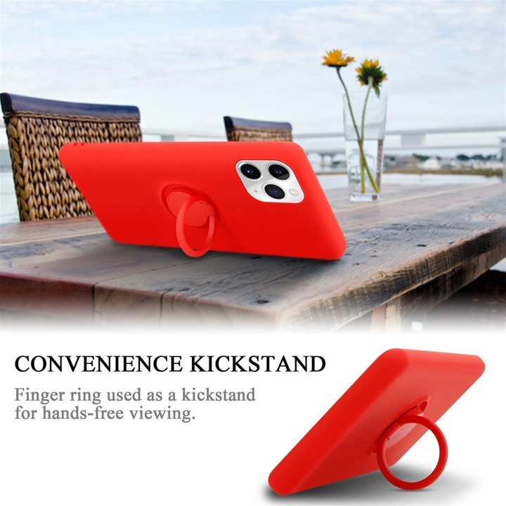 Actual product image Cadorabo TPU Liquid Ring Silicone Case Cover (Apple iPhone 11 Pro)