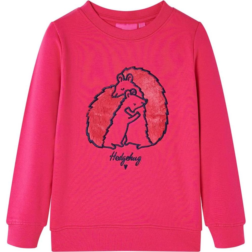 VidaXL, Jungen, Pullover, Kinder-Sweatshirt Knallrosa 104,Material: 95 % Baumwolle. 5, Rosa, (104)