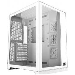 Xigmatek Boitier Moyen Tour ATX compatibile Aquarius S RGB avec panneaux vitrés (Blanc) (ATX), Case PC, Bianco