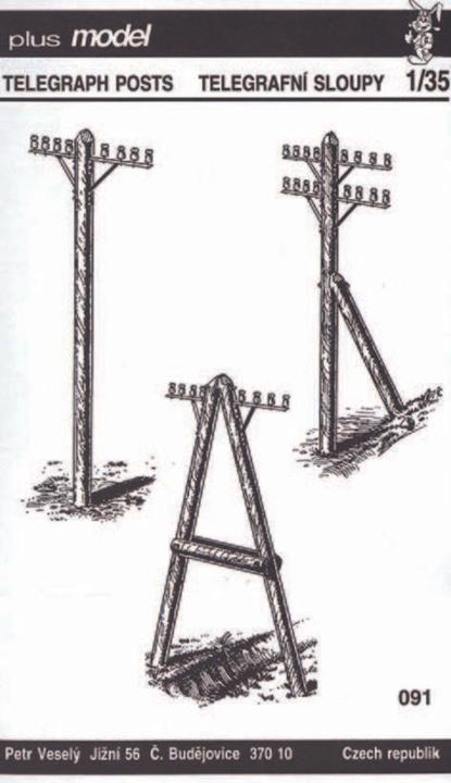 Actual product image Plus Model Telegraph poles