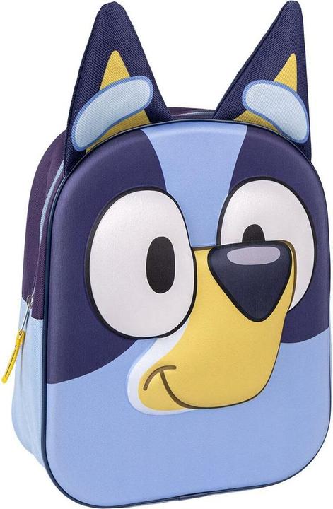 Bluey Sac à dos pour enfants 3D Bleu 25 x 31 x 10 cm