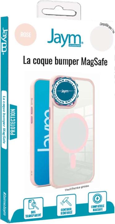 Produktbild Jaym Coque Bumper Compatible Magsafe Pour Iphone 16 Pro - Rose - ® (Apple iPhone 16 Pro)