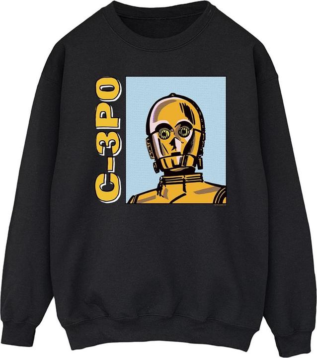 Actual product image Star Wars Mens C3PO Line Art Sweatshirt (XXL)