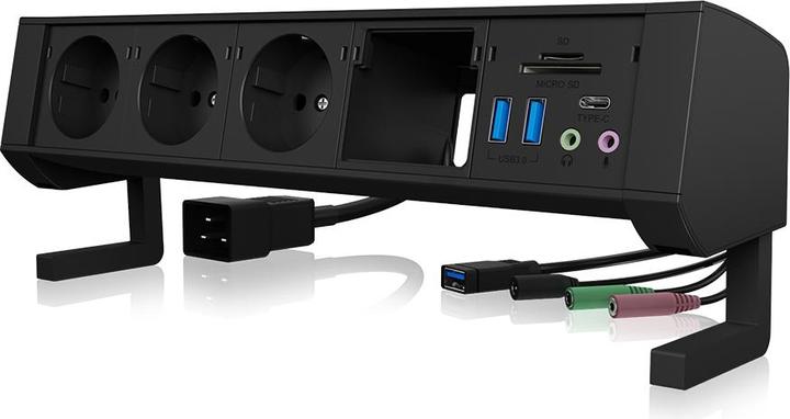 Produktbild Icy Box IB-TS301-5, Micro SD, USB 3.0, SD, EU (3x, CEE 7/16, 1.60 m)