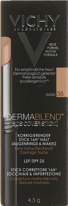 Produktbild Vichy Dermablend SOS-Cover Stick 35 Sand, 4.5 g Stift