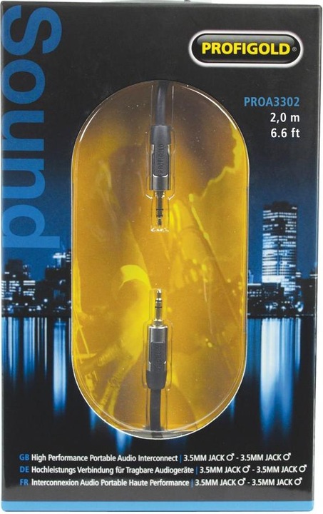 Actual product image Profigold SKY 3.5mm portable audio cable (2 m, 3.5mm jack (AUX))