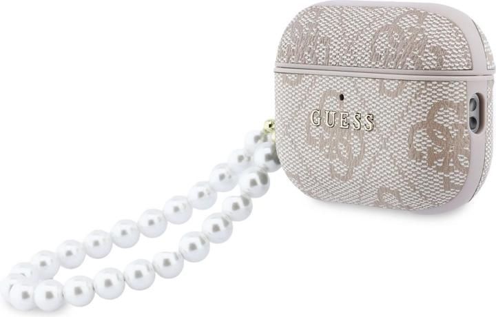 Productafbeelding Guess Case 4G Pearl Strap for AirPods Pro 3 pink (Hoofdtelefoon hoes)