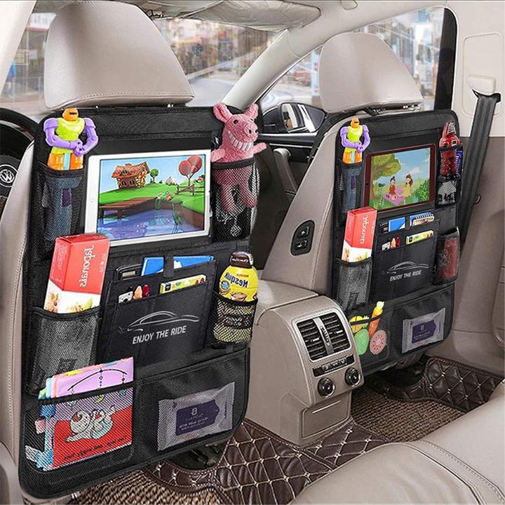 Produktbild Werkstein Auto Sitz Aufbewahrungshängebeutel Organizer Rücksitz Tasche (65x45cm)