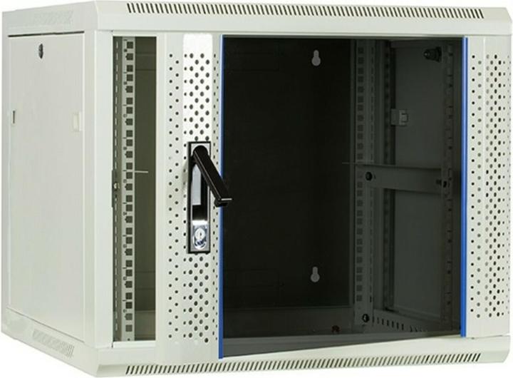 Productafbeelding Dsit 9 U-serverbehuizing, wandbehuizing met glazen deur (BxDxH) 600 x 600 x 500 mm (9 HE, 19 inch rek)