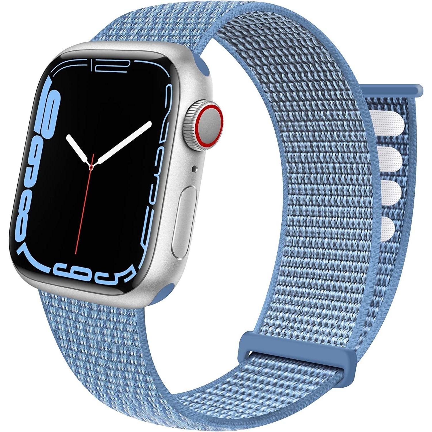 Strap-it Armband (Nylon, Apple Watch), Uhrenarmband, Blau