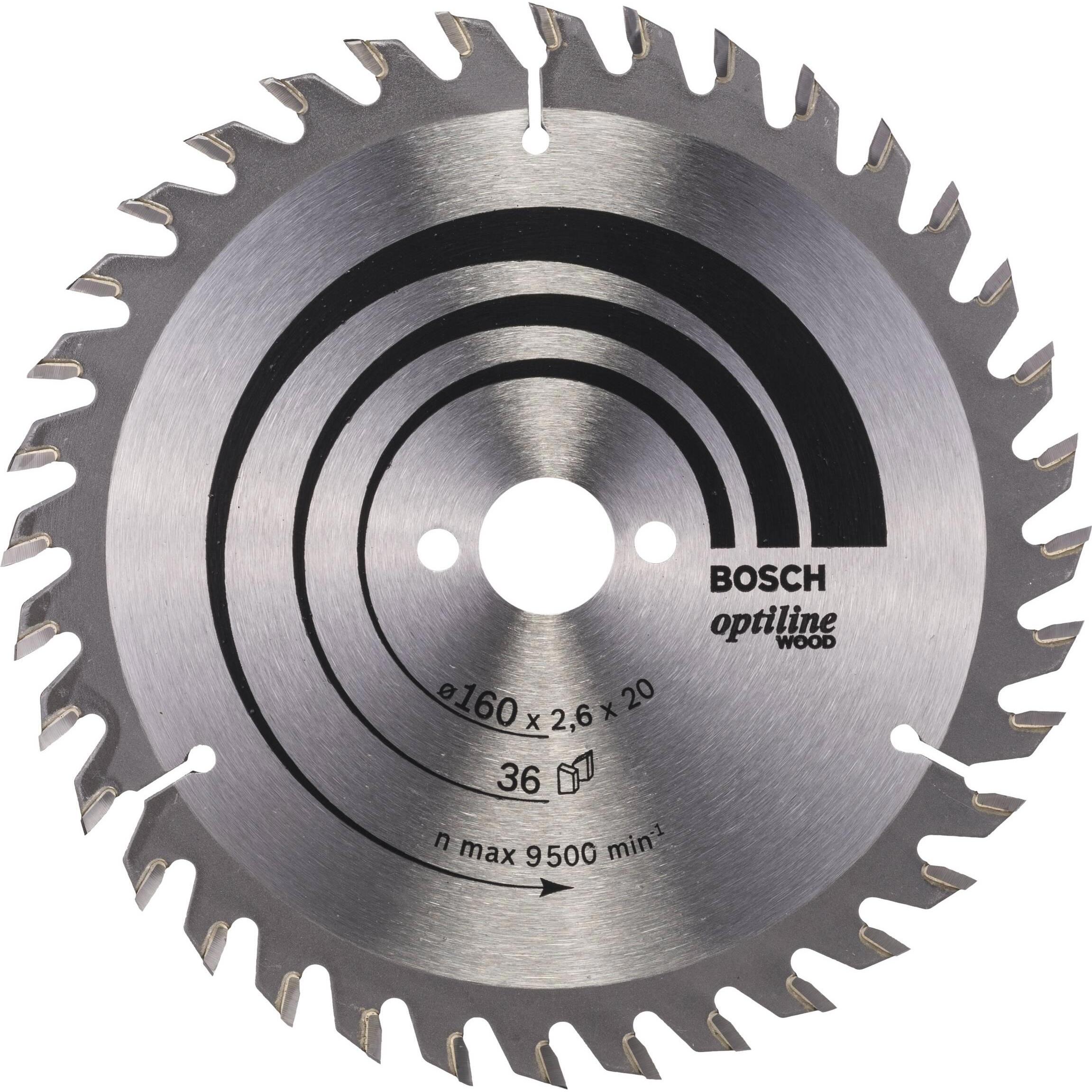 Bosch Professional Zubehör, Sägeblatt, PRO Wood Kreissägeblatt, 160 x 2.6 x 20 mm