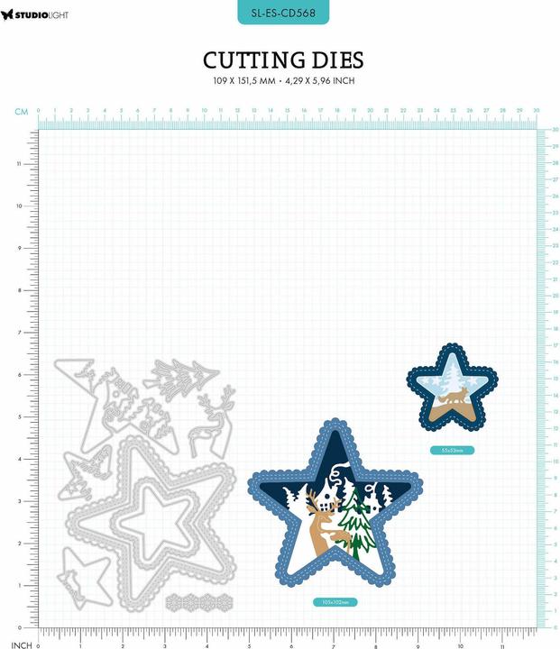 Immagine prodotto art by marlene Cutting Dies "Stars Scenery" Essentials