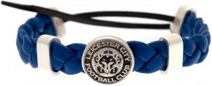 Immagine prodotto Leicester City FC Bracciale in pelle (16 cm, 90% PU, 10% Zamac)