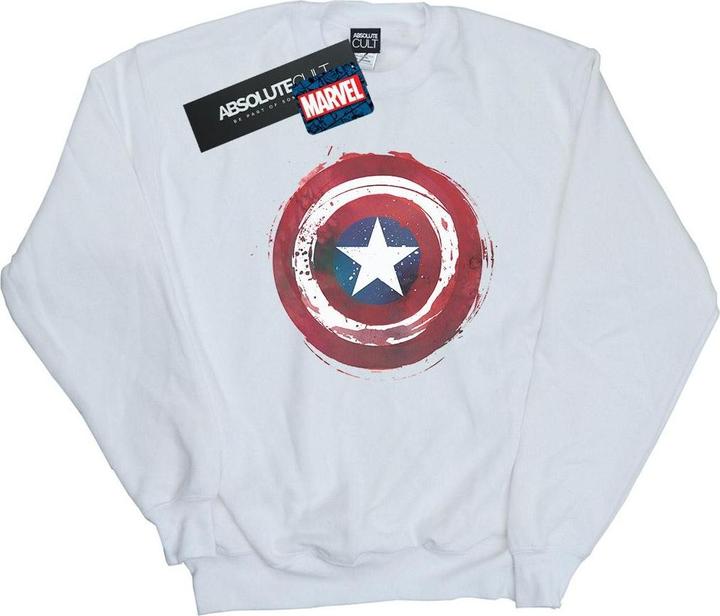 Immagine prodotto Captain America Splatter Shield Felpa Uomo (5XL)