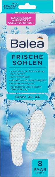 Produktbild dm Balea Frische Sohlen