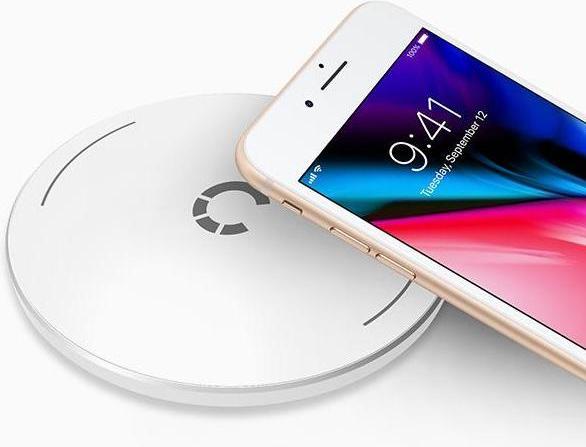 Actual product image Cygnett MagMount Qi Wireless 10W Desk Charger - White (10 W)