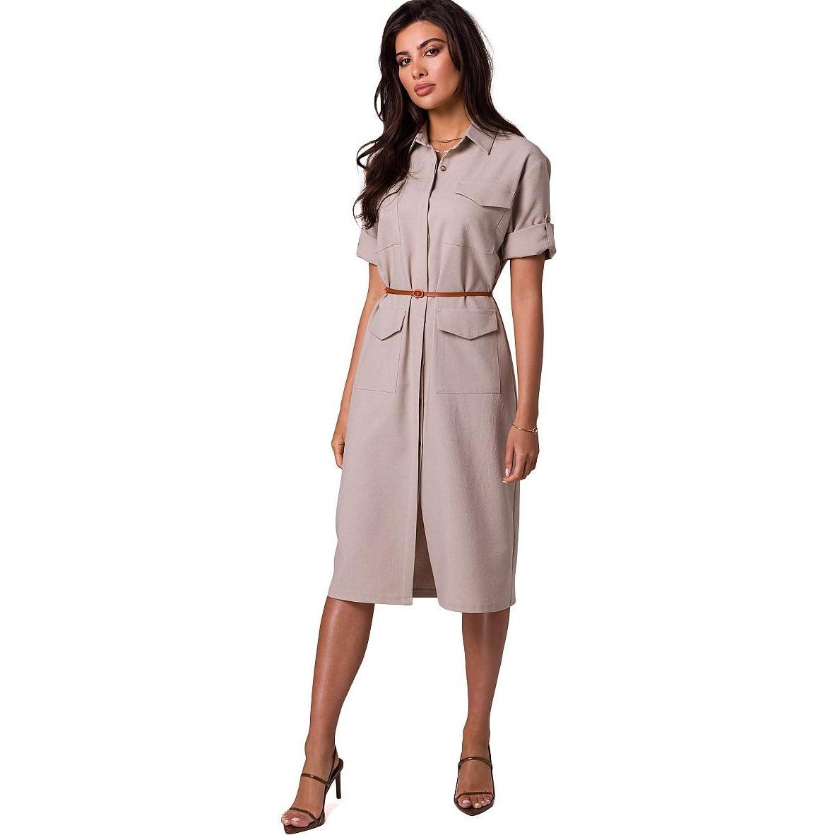 Be Wear, Kleider, Alltagskleid, Beige, (L)
