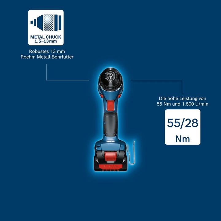 Immagine prodotto Bosch Professional GSR 18V-55 (Batteria ricaricabile)