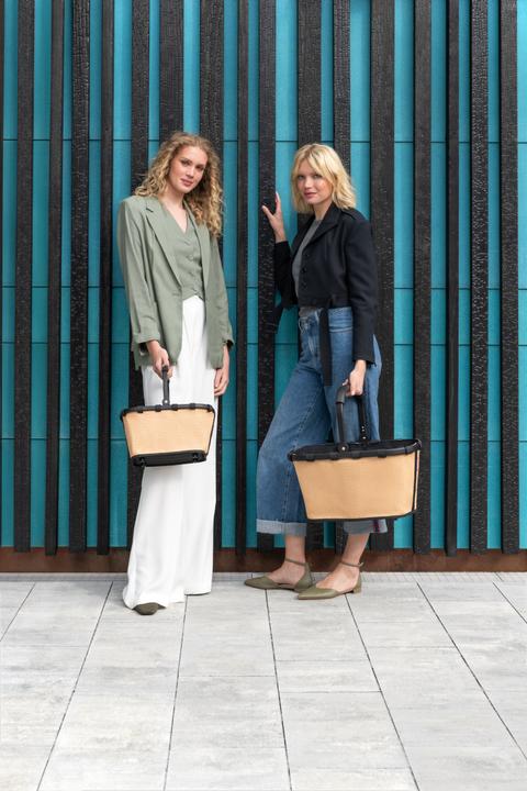 Productafbeelding reisenthel carrybag frame raffia black