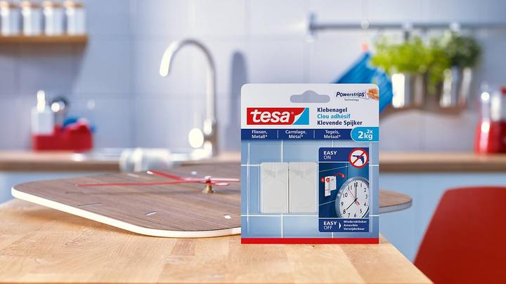 Produktbild tesa Klebenagel für Fliesen & Metall, ideal für Leinwand & Keilrahmen