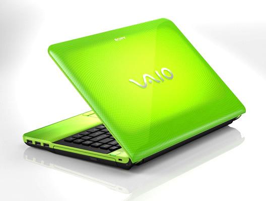 Produktbild Sony VAIO VPC-EA4S1E/G, i3 380M, 14" HD, ATI, Grün (14", 4 GB, CH)