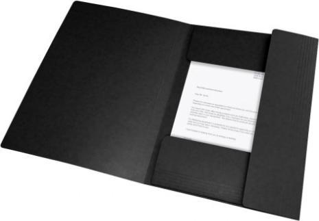 Produktbild Oxford Eckspannermappe Top File+, DIN A4, schwarz (A4, 1x)