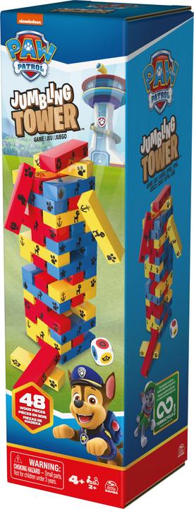 Actual product image Spin Master Paw Patrol Jumbling Tower (English, French, German, Italian, 2 - 10 Players)
